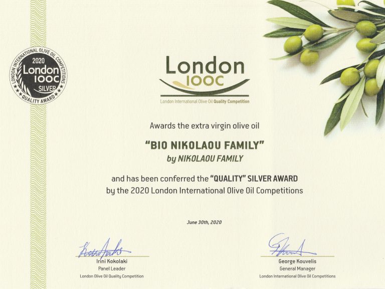 ΒΙΟ Silver Award – IOOC Λονδίνο